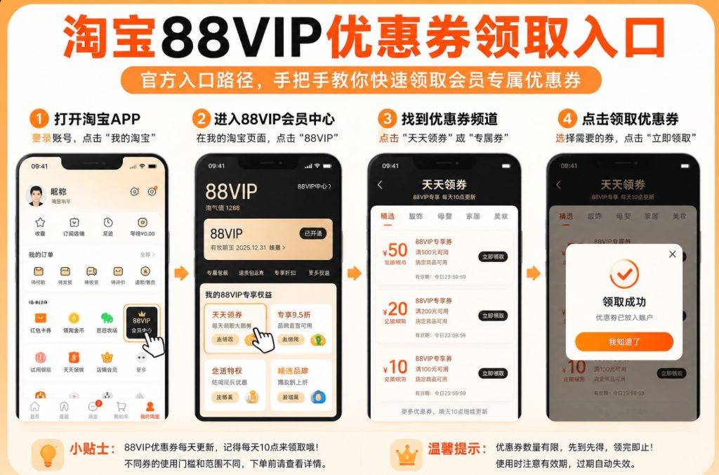 ScreenShot_2026-07-24_210008_990-1024x676.jpg 淘宝88VIP优惠券怎么领取?95折优惠、会员权益和省钱攻略