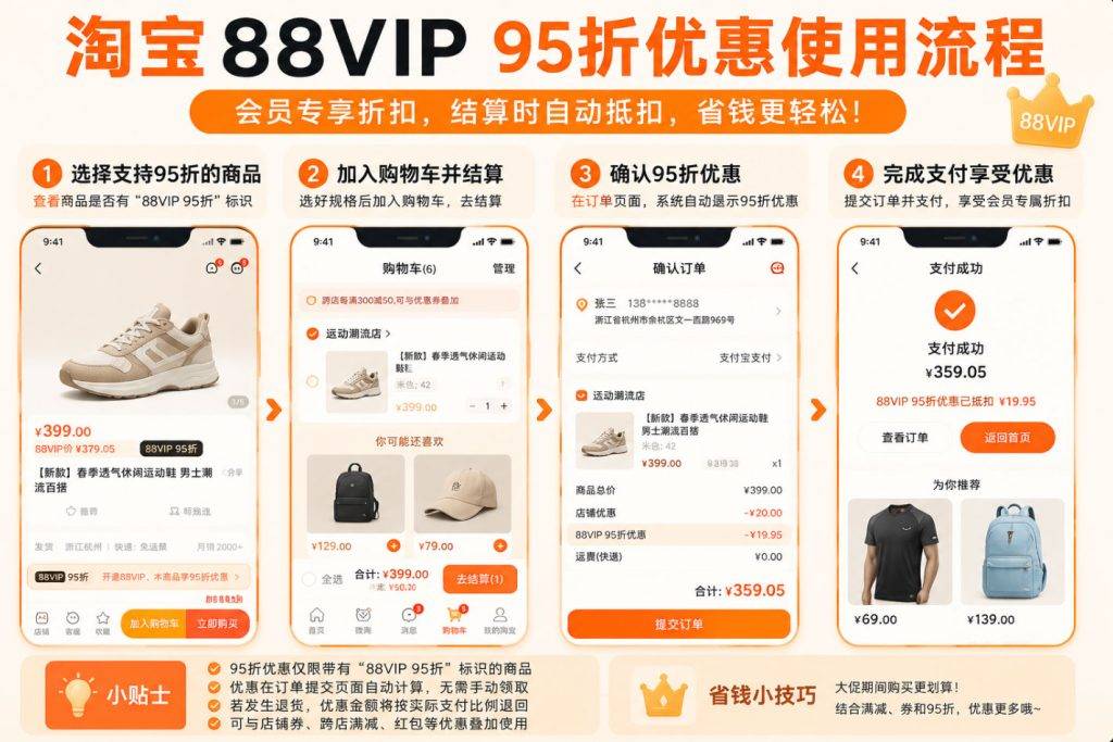 ScreenShot_2026-07-24_210651_807-1024x683.jpg 淘宝88VIP优惠券怎么领取?95折优惠、会员权益和省钱攻略