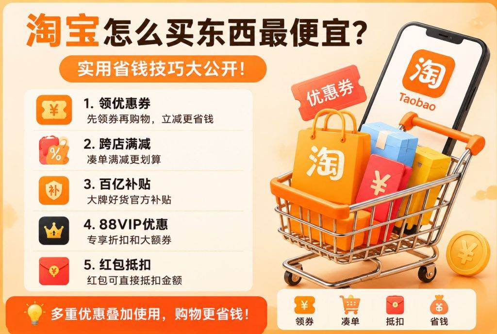 ScreenShot_2026-07-25_160345_654-1024x688.jpg 淘宝省钱技巧大全:怎么买东西最便宜?优惠券、红包、满减组合攻略