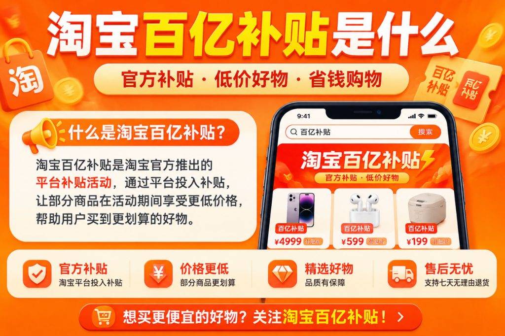 淘宝百亿补贴是真的吗？入口在哪里及购买攻略，教你怎么买最划算
