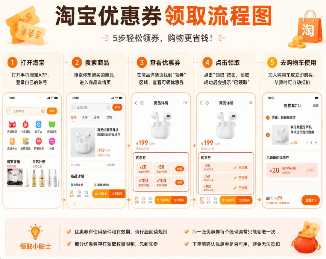 ScreenShot_2026-07-26_201142_620.jpg 淘宝优惠券大全:官方领取入口、使用方法、隐藏优惠及省钱技巧攻略