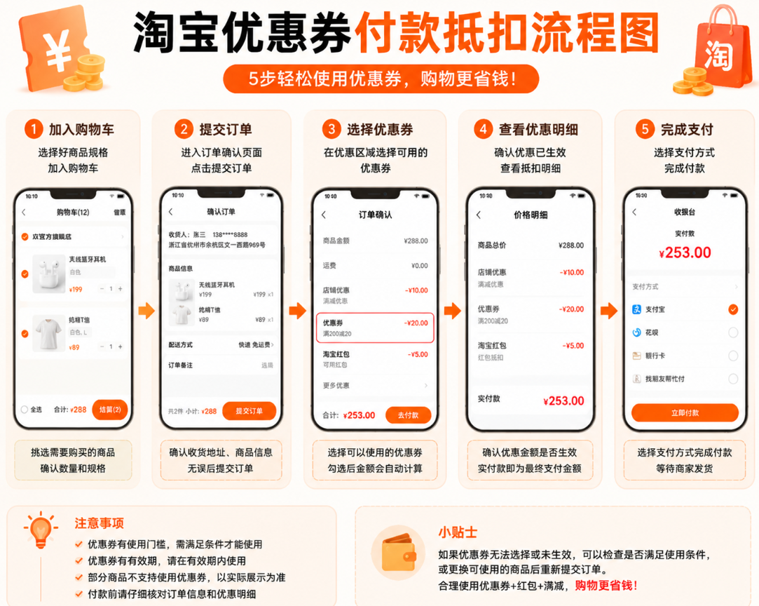 ScreenShot_2026-07-26_201723_549.png 淘宝优惠券大全:官方领取入口、使用方法、隐藏优惠及省钱技巧攻略