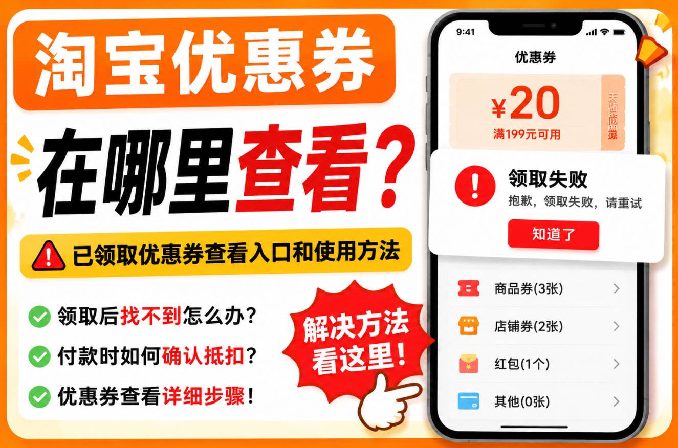 ScreenShot_2026-07-30_211539_049.jpg 淘宝优惠券在哪里查看?已领取优惠券查看方法,手机淘宝一看就懂