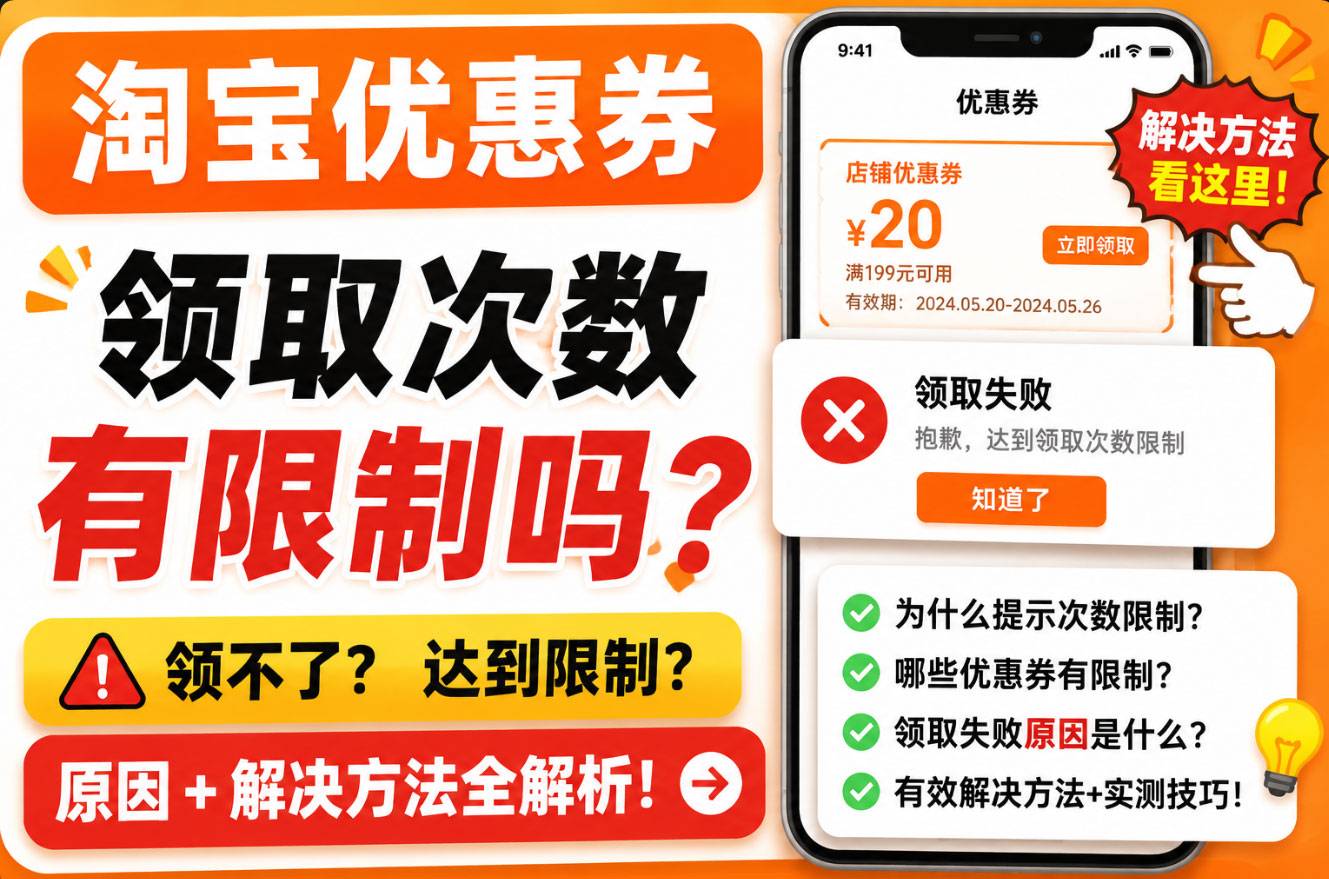 ScreenShot_2026-07-31_174806_670.jpg 淘宝优惠券领取次数有限制吗?为什么领不了,次数限制解决方法