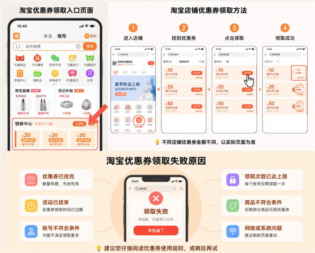 taobao-coupon-entry-page-1024x822.png 淘宝优惠券怎么领取?最新官方领取入口、隐藏渠道及领券技巧大全