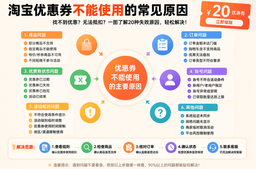 taobao-coupon-fail-reason-analysis-1024x677.png 淘宝优惠券为什么不能用?付款不抵扣、失效、无法使用原因大全