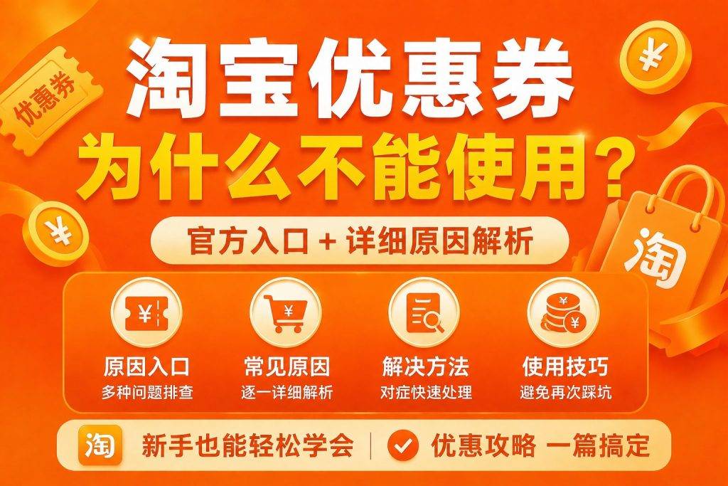 淘宝优惠券为什么不能用？付款不抵扣、失效、无法使用原因大全-全网内部优惠券免费领-淘宝京东拼多多抖音快手优惠券+外卖电影快递红包随便领！！