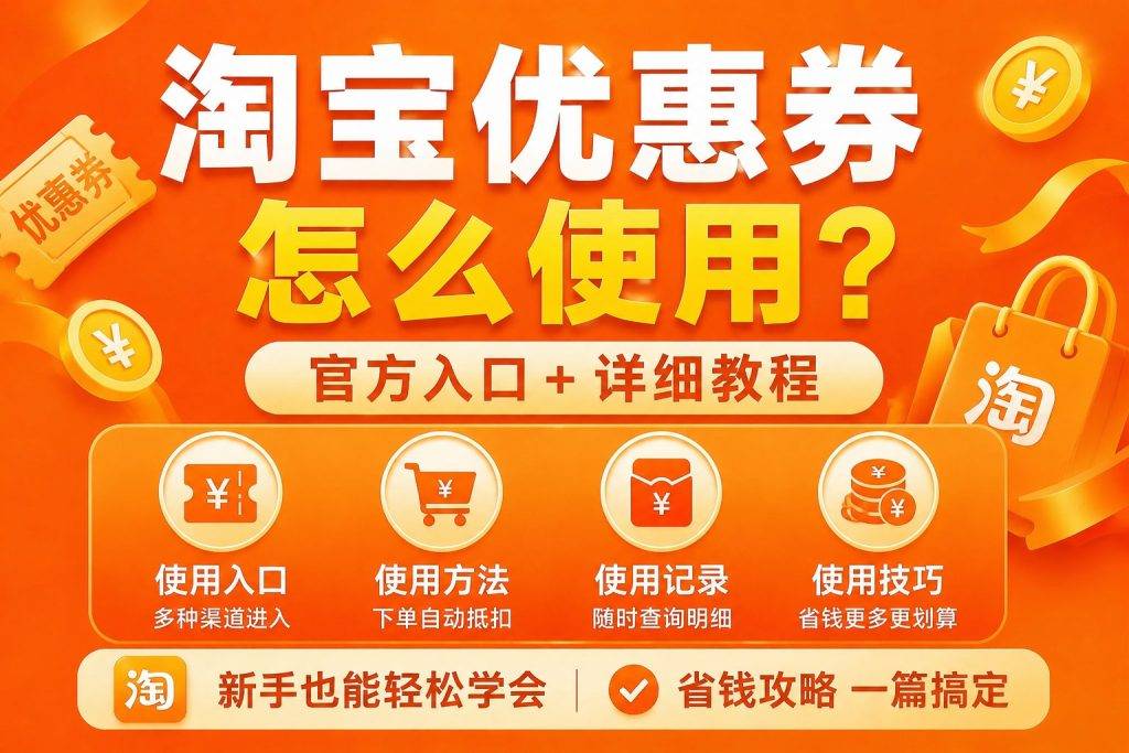 淘宝优惠券怎么使用？付款抵扣、叠加规则、失败原因完整教程-全网内部优惠券免费领-淘宝京东拼多多抖音快手优惠券+外卖电影快递红包随便领！！