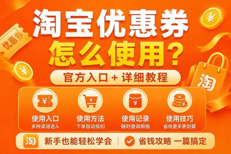 淘宝优惠券怎么使用？付款抵扣、叠加规则、失败原因完整教程-全网内部优惠券免费领-淘宝京东拼多多抖音快手优惠券+外卖电影快递红包随便领！！