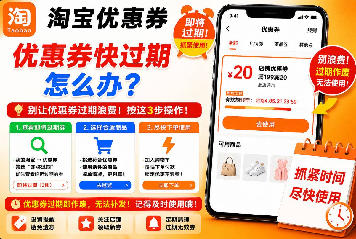 淘宝优惠券快过期怎么办？先别急着凑单，3步判断用还是放弃