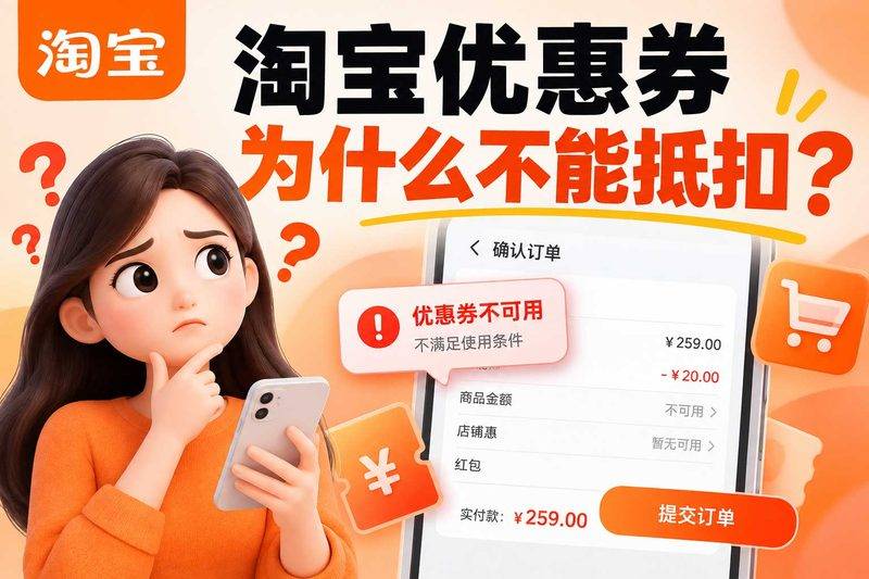 淘宝优惠券为什么不能抵扣?我研究了一周,发现这7个真相-全网优惠券助手