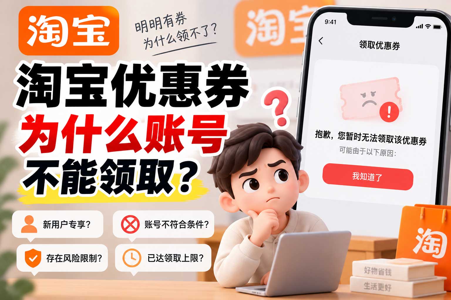 b7bbff56-988c-464c-8d67-78dc697ba2fb.jpg 淘宝优惠券为什么账号不能领取?我换了三个号才搞明白真相